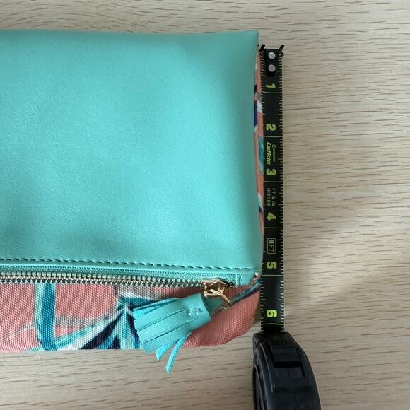 RACHEL PALLY | Anthropologie | Paradise Mint Reversible Foldover Envelope Clutch - Picture 4 of 10